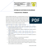 POLITICA DEL SISTEMA DE GESTION DE SEGURIDAD y salud