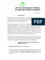 Cuáles Son Las Normas Que Cautelan El Uso Adecuado Del Uniforme Policial - IDL POL