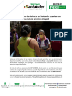 MAH 21-02-2022 Mujeres Víctimas de Violencia en Santander Cuentan Con Una Ruta de Atención Integral