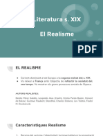 Literatura S. XIX El Realisme