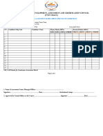 Continous Assessment Marks Sheets Per Unit of Competency
