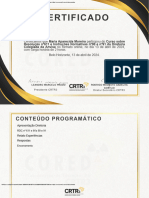 Certificamos Que Maria Aparecida Moreira Participou Do Curso Sobre Com Carga Horária de 2 Horas. Belo Horizonte, 13 de Abril de 2024