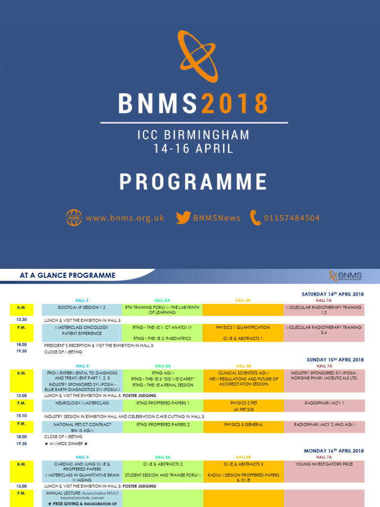 Programme For Print v10 Onli | PDF | Positron Emission Tomography ...