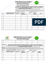 Lista de Asistencia de Capacitacion