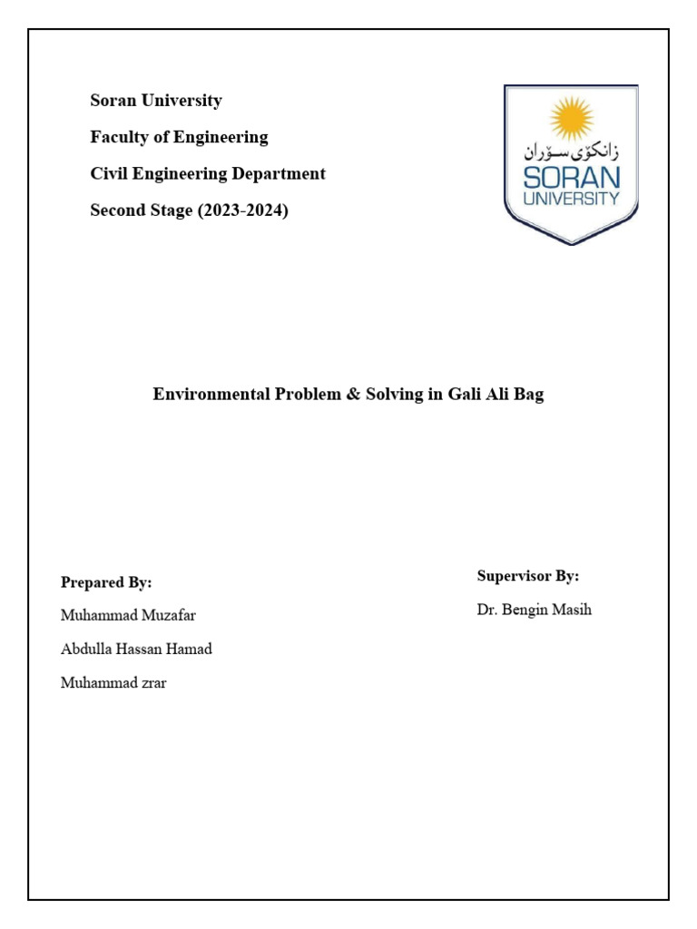 Environmental Solutions for Gali Ali Bag | PDF | Solar Power | Wind Power