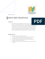 Revit MEP Essentials Outline