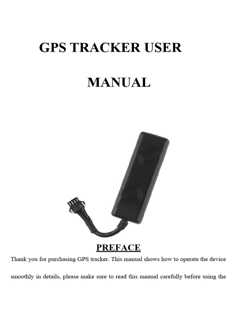 GPS Tracker Installation and User Manual | PDF | Global Positioning ...