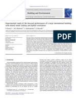 Experimental Study of the Thermal Performance of a Large Institutional Building With Mixed-mode Cooling and Hybrid Ventilation