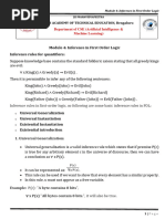 Inference in First Order Logic (1)