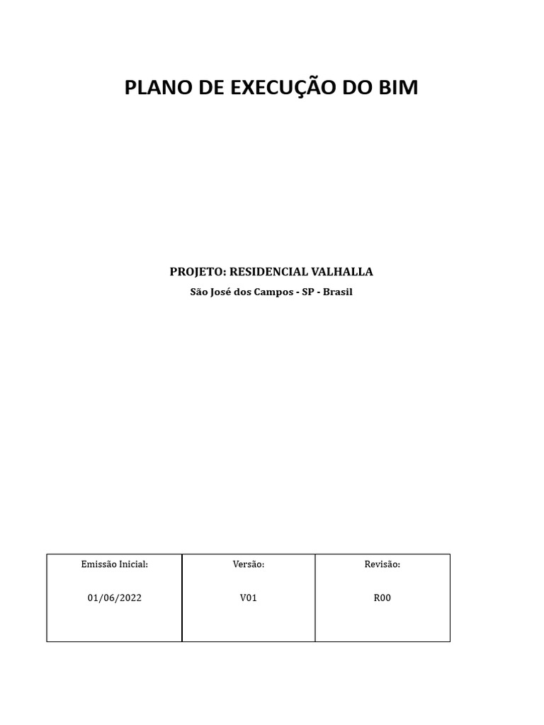 Plano de Execução Bim | Download grátis PDF | BIM