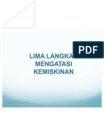 Lima Langkah Mengatasi Kemiskinan