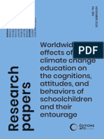 Worldwide Effects of Climate Change Education