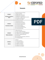 Temario - Microsoft Excel (II)