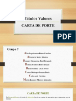 CARTA DE PORTE - PRESENTACIÓN