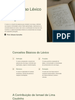 A Constituição Do Léxico Na LP