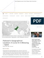 Pakistan's Geographical Location - A Curse or A Blessing - OpEd - Eurasia Review