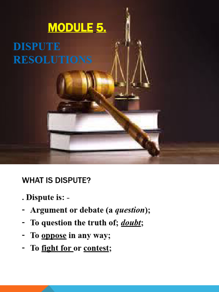 Dispute Resolution in Construction Industry | PDF | Mediation | Arbitration