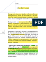 LA FORMULACIÓN DE IMPUTACIÓN- EXTRACTO MANUAL