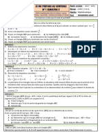 Je Me Prépare Au Controle N°1 - S2 - 2ème - 2023-2024