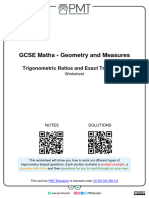 i. Trigonometric Ratios and Exact Trig Values