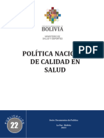 Bolivia 2023 PN Calidad en Salud V. Final
