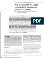 2023 - Arteta Et Al - Ground-Motion Model (GMM) for Crustal Earthquakes in Northern South America (NoSAm Crustal GMM)