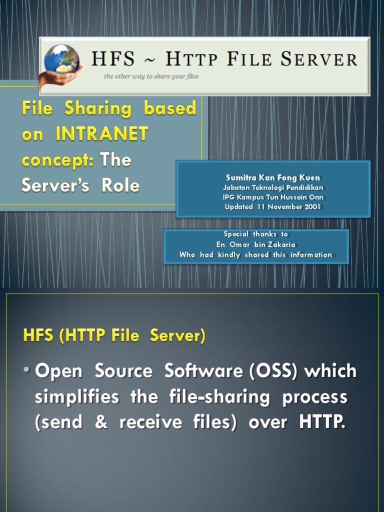 HFS Server, an edited version Icon Computer File