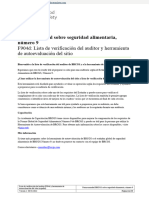 F904d Auditor Checklist Site Self-Assessment Tool - Spanish v1 01.08.2022.en - Es