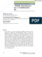 TESOL Quarterly - 2022 - Yazan - Transnational TESOL Practitioners Identity Tensions A Collaborative Autoethnography