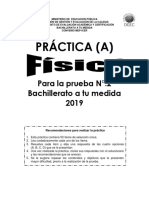 Práctica (A) Física-Bachillerato A Tu Medida-02-2019