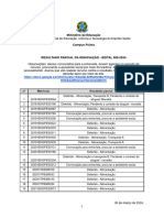 Resultado Parcial Renovação - Edital 009-2024