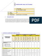 Programación Curricular Anual de 5to Grado Jxxiii