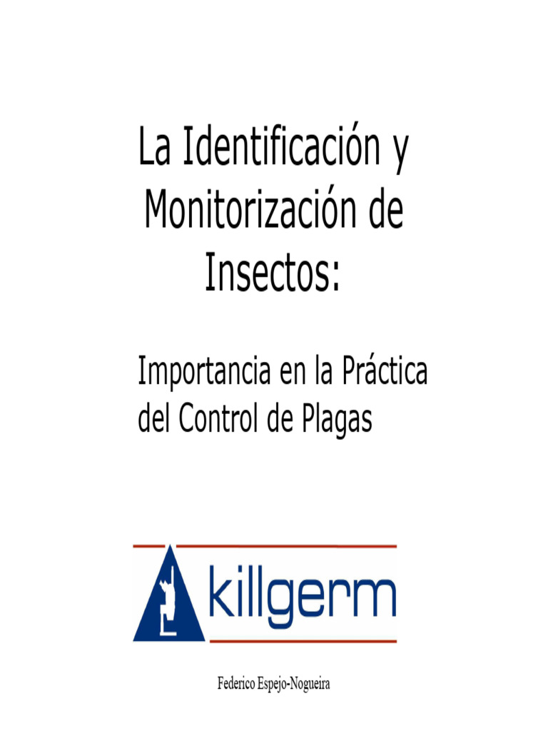 La Identificacion y Monitorizacion de Insectos | PDF | Insectos | Mosca