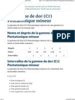 C# Pentatonique Mineur