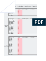 AQA A-Level Physics Tracker (Year 1 Only) - FactRecall