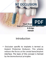 Implant Prosthesis Occlusion