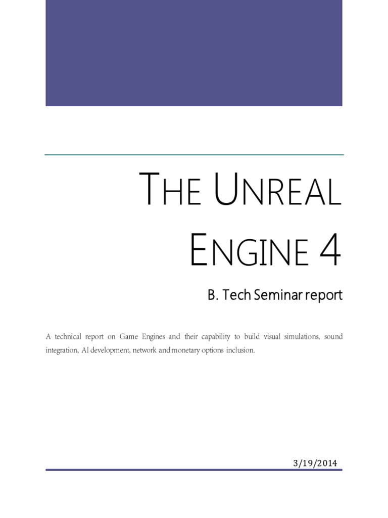 Dokumen tips seminar report on unreal engine 4 pdf