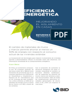 Eficiencia Energética Mejorando El Aislamiento en Casas Estudios de Viabilidad Técnico Económica