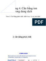 Chapter 4. Cân bằng ion trong dung dich (part 2) -updated