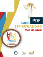 Subsidio de Espiritualidad Juvenil - Mes Abril 2024