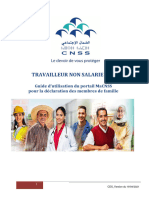 Guide D'utilisation Du Portail MaCNSS Pour La Déclaration Des Membres de Famille