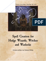 Spell Creation for Hedge Wizards, Witches and Warlocks