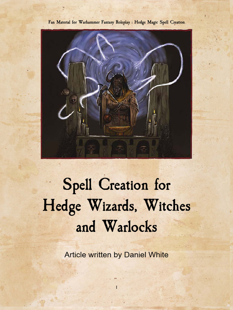 Warhammer Fantasy: Hedge Magic Guide | PDF | Magician (Fantasy)