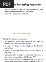 Interrupt Processing Sequence