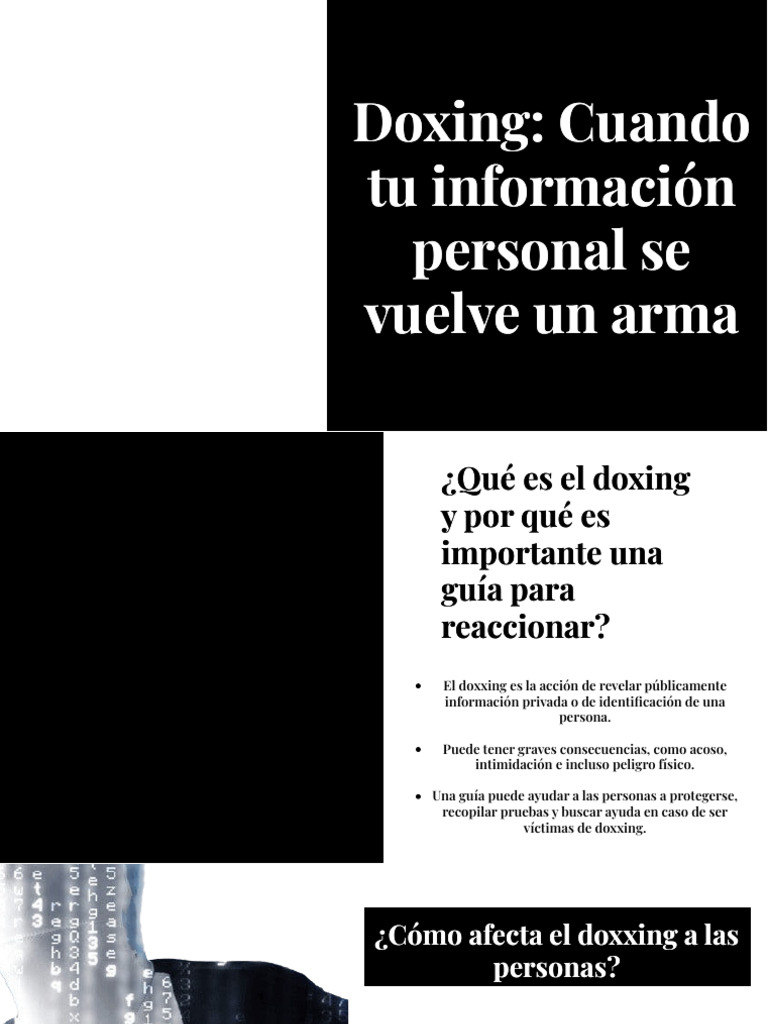 Consecuencias y prevención del doxing | PDF | Policía | ciberespacio