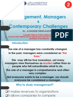 2 Introduction Management, Managers Contemporary Challenges