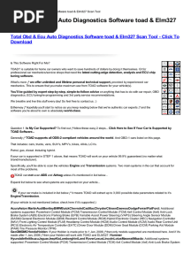 Total Obd Ecu Auto Diagnostics Software Toad Elm327 Scan Tool Full Download-Html