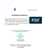 Certificado de Afiliacion