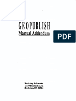 GEOPUBLISH Manual Addendum
