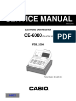 Casio Ce6000 Electronic Cash Register SM